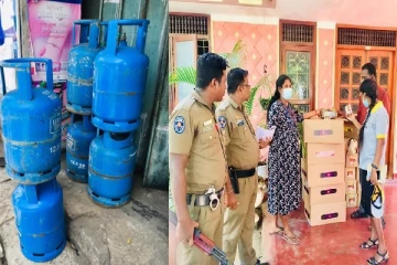 யாழில் பதுக்கி வைக்கப்பட்ட தீப்பெட்டிகள் மற்றும் எரிவாயு சிலிண்டர்கள் மீட்பு(photos)