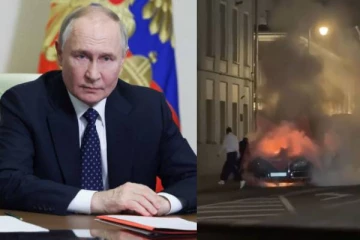 புடினை கொல்ல சதி? வெடித்து சிதறிய 3,57,000 டொலர் சொகுசு கார்.. அதிர்ச்சி வீடியோ