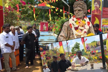 தியாக தீபத்தின் சிலை அகற்றம் : நல்லூரில் மூன்றாவது நாளாக தொடரும் போராட்டம்