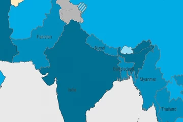 இணையதளத்தில் வெளியான  இந்திய வரைபடம் குறித்து சர்ச்சை!