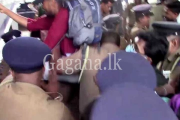 උපාධිධාරීන් උතුරු මැද පළාත් සභාව වටකරයි.