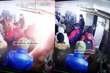 உக்ரைனில் பொதுமக்கள் மீது நடத்தப்பட்ட ஷெல் தாக்குதல்: பதறவைக்கும் cctv காட்சிகள்