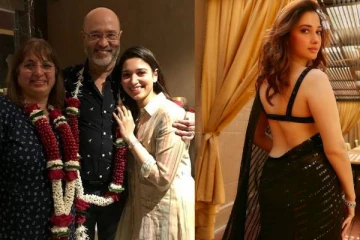 நடிகை தமன்னாவின் அப்பா அம்மாவா இது?.. கையை பிடித்து தமன்னா செய்த விஷயம்!