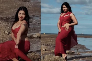 கடற்கரையில் உச்சக்கட்ட கிளாமரில் நடிகை தர்ஷா குப்தா!! வீடியோ..