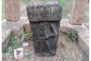 விருதுநகரில் 17ம் நூற்றாண்டைச் சேர்ந்த வில் வீரனின் நடுகல் கண்டுபிடிப்பு