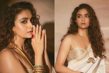 கீர்த்தி சுரேஷ் சேலையிலும் தாராள கவர்ச்சி.. நிகழ்ச்சிக்கு எப்படி வந்திருக்கிறார் பாருங்க