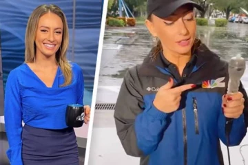 ஆணுறையை வைத்து மைக்-கை பாதுகாத்த அமெரிக்க பெண் நிருபர்: வைரல் வீடியோ!