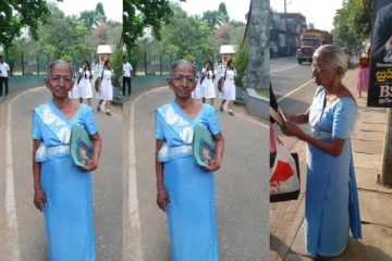 o/l பரீட்சையில் தமிழ்மொழி பரீட்சைக்கு தோற்றிய 88 வயது சிங்கள பாட்டி