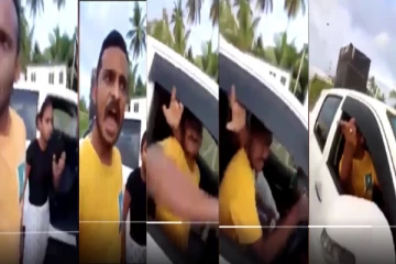 காவல்துறை உத்தியோகஸ்தரை கெட்ட வார்த்தைகளால் திட்டிய நாடாளுமன்ற உறுப்பினரின் மகன்!! (காணொளி)