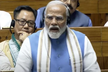 தோல்வியடைந்த எதிர்க்கட்சிகளின் வேதனை புரிகிறது - மோடி பேச்சு ; எதிர்க்கட்சிகள் கடும் அமளி