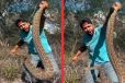 viral video:விஷ பாம்பை அசால்ட்டாக தூக்கிய நபர்... இறுதியில் மரண பயத்தை காட்டிய பாம்பு