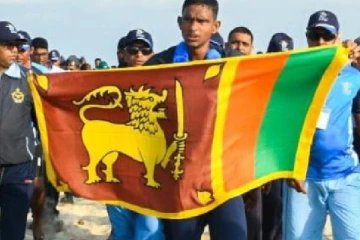 பாக்கு நீரிணையை நீந்தி கடந்து சாதனை படைத்த இலங்கை இராணுவ சிப்பாய்