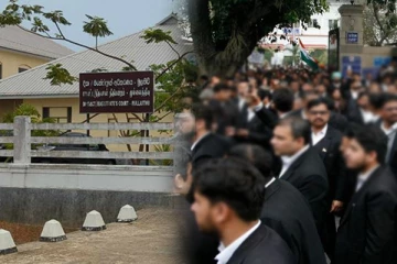 முல்லைத்தீவில் சரத் வீரசேகரவின் கருத்துக்கு எதிராக சட்டத்தரணிகள் சங்கம் பணி புறக்கணிப்பு போராட்டம்