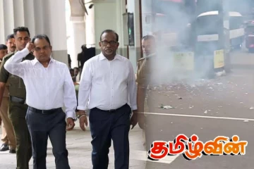 மகிந்தானந்தவின் கைதினை வெடி கொளுத்தி கொண்டாடிய மக்கள்