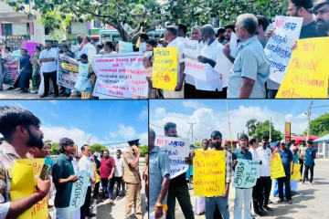 சொல்லிசை பாடகர் சங்கீத்சனின் விடுதலை: மன்னாரில் ஆதரவு போராட்டம்