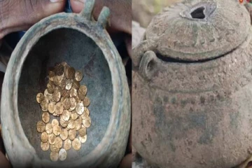 தமிழ்நாட்டில் கிடைத்த தங்க புதையல் - விவசாய நிலத்தில் இருந்த தங்க நாணயங்கள்