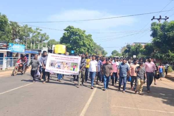 கனடா செல்ல தயாரான இளைஞன் படுகொலை; நீதி கோரி போராட்டம் | Murder Malavi Youth Sajeevan Demanding Justice