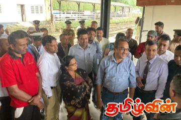 நானுஓயா தொடருந்து நிலையத்திற்கு விஜயம் செய்த அமைச்சர் பிமல்