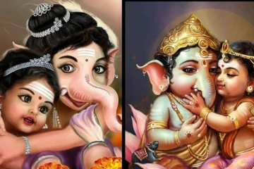 தனது தம்பியை மகிழ்ச்சியில் ஆழ்த்திய பிள்ளையார்!!!!