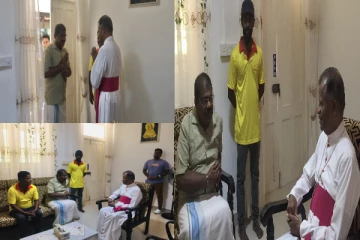 திருகோணமலை ஆயரை சந்தித்தார் தமிழ் பொது வேட்பாளர்