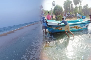 மட்டக்களப்பில் கடல்நீர் பெருக்கு: பாதிக்கப்பட்ட கடற்றொழிளாலர்கள்(Photos)