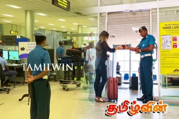 கட்டுநாயக்க விமான நிலையத்தில் பரபரப்பை ஏற்படுத்திய பெண்