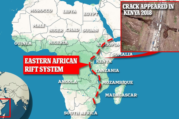 இரண்டு துண்டுகளாக பிளவடையும் கண்டம் - உருவாகும் புதிய சமுத்திரம்: எச்சரிக்கும் விஞ்ஞானிகள் | New Ocean Forming Africa Splits Into Continents இரண்டு துண்டுகளாக பிளவடையும் கண்டம் - உருவாகும் புதிய சமுத்திரம்: எச்சரிக்கும் விஞ்ஞானிகள் | New Ocean Forming Africa Splits Into Continents