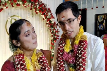 நாடு கடந்த காதல்.., அமெரிக்க இளைஞரை இந்திய முறைப்படி திருமணம் செய்த தமிழக பெண்