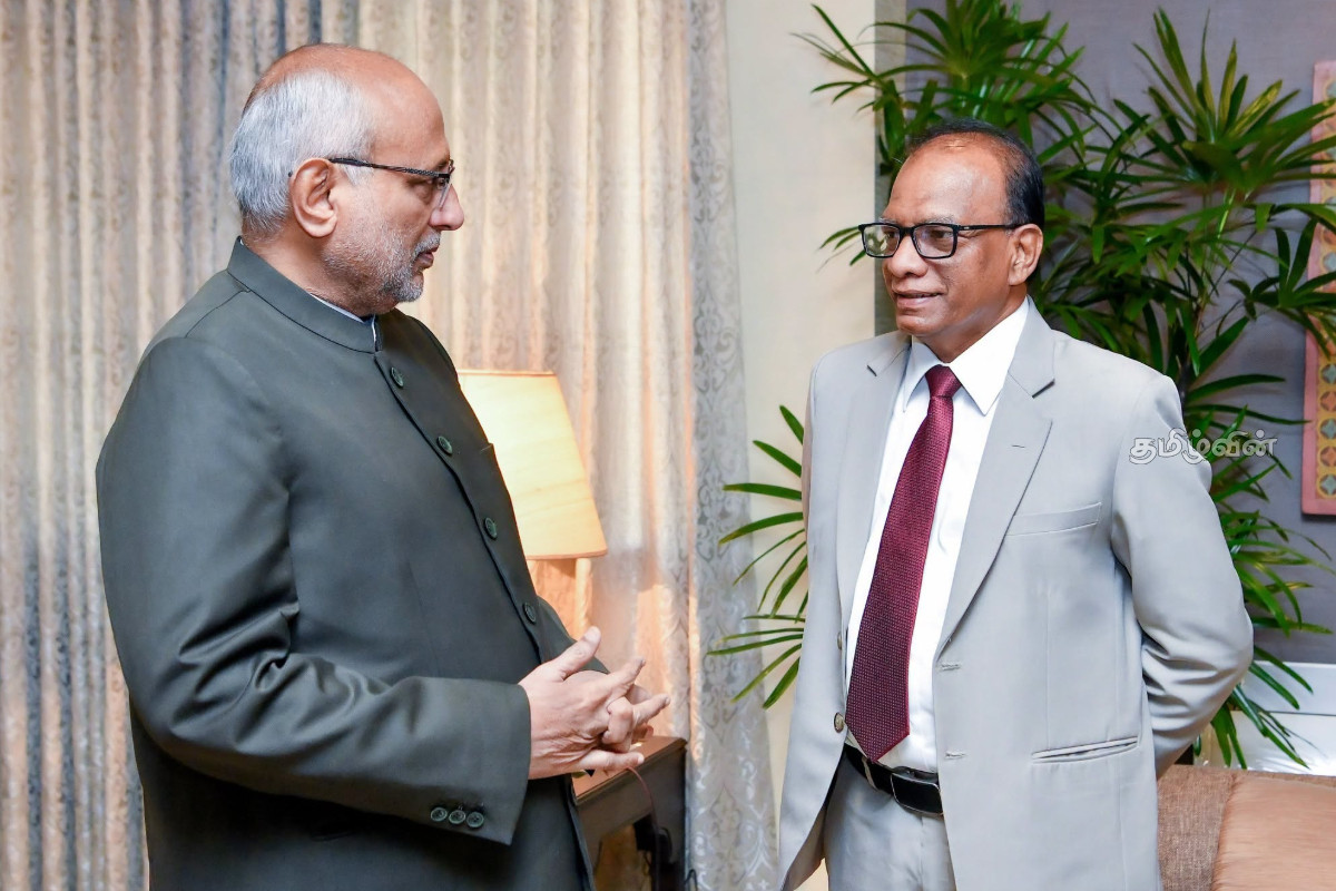 வலுசக்தி அமைச்சராக நியமனம் பெற்ற அநுர கருணாதிலக்கவை சந்தித்த இந்திய துணை ஜனாதிபதி | Indian Vice President Meets Anura Karunathileke