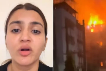 நேபாளத்தில் தடியுடன் இந்திய பெண் சுற்றுலா பயணியை துரத்திய கும்பல்: ஹோட்டலுக்கு தீ வைப்பு