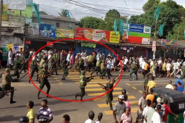 நிலைமை கைமீறியது!! சிறிலங்கா இராணுவத்தினர் துப்பாக்கிச் சூடு