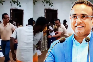 வெளிநாட்டு பிரஜைகளுடன் நடனமாடிய அமைச்சர்: வெளியான காணொளி