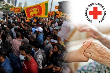 கோட்டா கோ கம'விலிருந்து காலி செய்யப்பட்ட இலங்கை செஞ்சிலுவைச் சங்கம் முகாம்