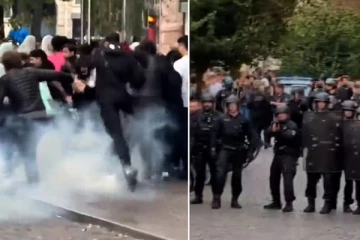 இலவச உணவு கொடுப்பதாக அறிவித்த உணவகம்: கூட்டம் கட்டுமீறியதால் குவிக்கப்பட்ட பொலிசார்