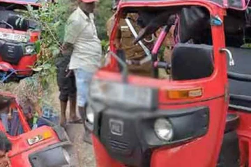 வெளிநாட்டவர்கள் பயணித்த முச்சக்கர வண்டி விபத்து