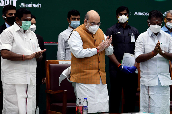 அமித்ஷாவை சந்தித்து அரசியல் பேசவில்லை - எடப்பாடி பழனிசாமி! | Amit Shah Eps Ops Bjp Admk