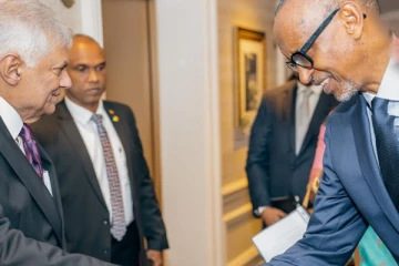 ரணில் - ருவண்டா ஜனாதிபதி சந்திப்பு: பாதுகாப்பு ஒத்துழைப்பு குறித்து பேச்சு