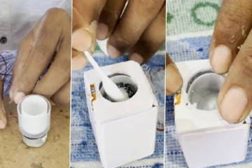 உலகிலேயே மிகச்சிறிய சலவை இயந்திரத்தை உருவாகிய நபர்!