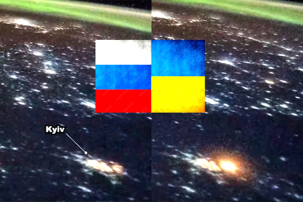 Astronaut captures missile strike Kyiv, Russian missile explosion Ukraine space, Kh-101 cruise missile Kyiv attack, Iskander ballistic missile Ukraine war, Ukraine air defense intercepts missiles #UkraineWar #RussianMissile #AstronautView #KyivAttack #SpaceObservation #WarFootage