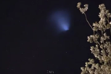 வானில் தெரிந்த சந்திராயன்-3