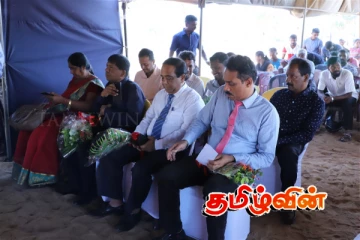 முள்ளிவாய்க்காலில் 50 வீடுகள் அமைத்துக் கொடுப்பதற்கான அடிக்கல் நாட்டி வைப்பு