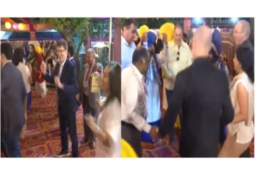 ‘நாட்டு நாட்டு’ பாட்டுக்கு மாஸா நடனமாடிய G20 மாநாட்டு பிரதிநிதிகள் - வைரலாகும் வீடியோ