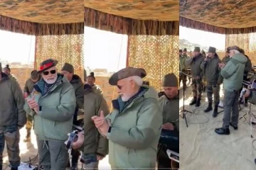 ராணுவ வீரர்களுடன் தீபாவளிக் கொண்டாடிய பிரதமர்: வைரல் வீடியோ