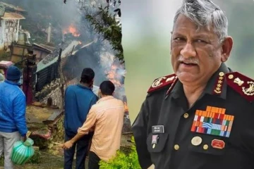 விபத்தில் உயிருடன் மீட்கப்பட்ட  முப்படைத் தளபதி; மருத்துவமனை செல்லும் வழியில் நேர்ந்த சோகம்