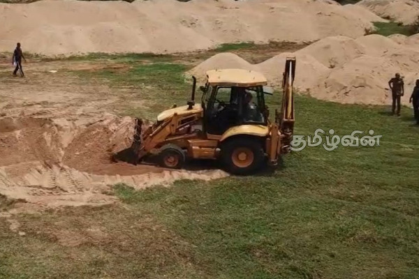 கந்தளாயில் சட்டவிரோத மணல் அகழ்வு: பொலிஸார் சுற்றிவளைப்பு | Illegal Sand Mining In Kandhalai