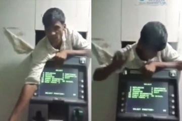 கொள்ளையடிக்க முயன்று ஏடிஎம் இயந்திரத்தில் சிக்கிக் கொண்ட வடமாநில தொழிலாளி! அதன் பின் நடந்த சம்பவம்