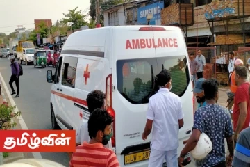 கிளிநொச்சியில் இடம்பெற்ற வீதி விபத்தில் பாதசாரி பலி; மோட்டார் சைக்கிளில் சென்ற இருவர் படுகாயம்