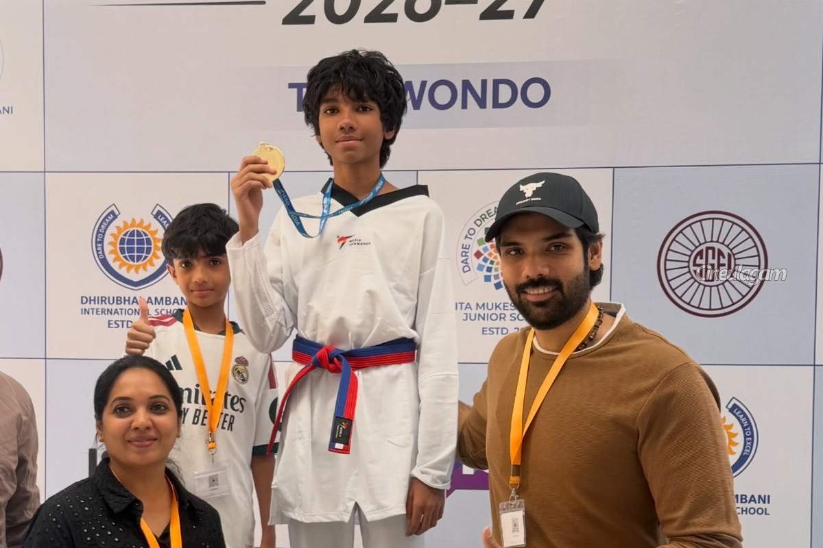 சிபிராஜ் மகன் செய்த சாதனை.. குவியும் வாழ்த்து | Sibiraj Son Wins Gold In Isso Games 2026 27