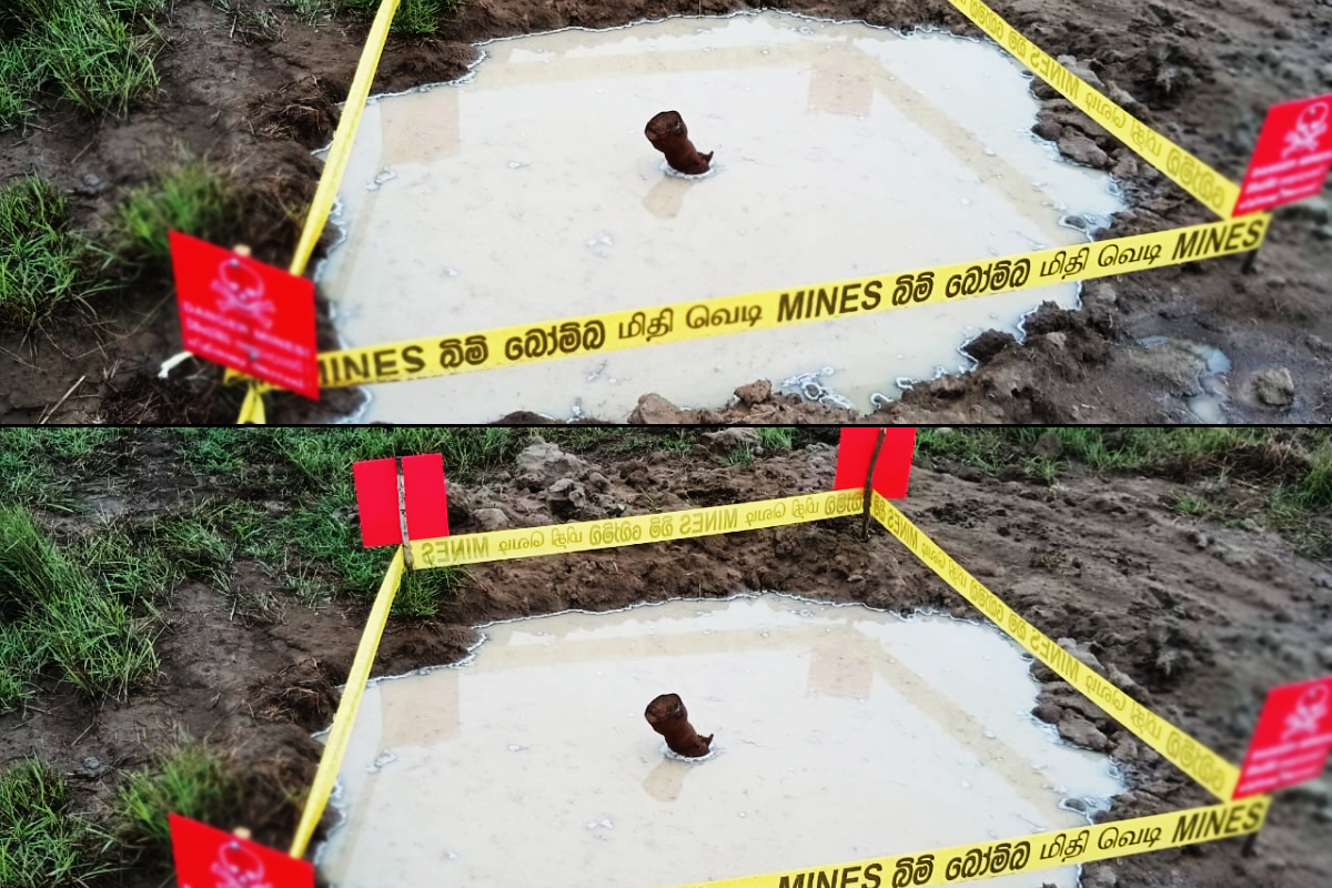 அக்கரையங்குளம் பகுதியில் 4 வெடிகுண்டுகள் மீட்பு | 4 Bombs Recovered In Akkarayangulam Area
