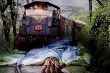 දුම්රියෙන් වැඩට යන්න ආ දෙදරු මව දුම්රියේ ගැටී ජිවිතක්ෂයට